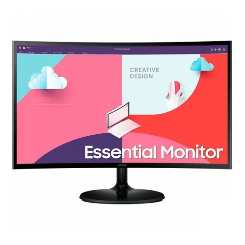 Samsung Monitor Essential Monitor S3 S36C 68,6 cm (27") FHD VA LED FreeSync ukrivljen, (21233704)