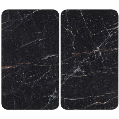 Wenko Za&scaron;titni poklopci za &scaron;tednjak u setu od kaljenog stakla 2 kom 52x30 cm Black Marble &ndash; Cijene