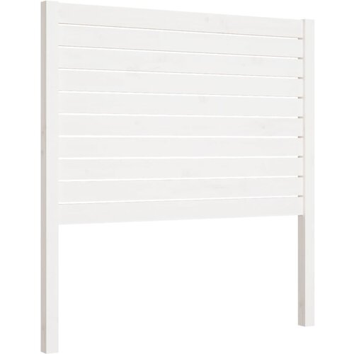 Maison Chic posteljno vzglavje - vzglavna omarica - nočna omarica belo 81x4x100 cm trdna borovina, (21706135) Slike
