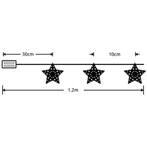  led svetleći niz &amp;quot;zvezde&amp;quot; 0.9m ML-C3029 Slike