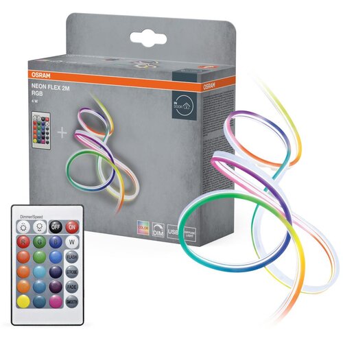 Osram LED RGB prigu&amp;scaron;iva traka NEON FLEX 2m LED/4W/5V + daljinski upravljač Slike