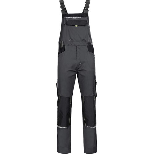 Leipold+Döhle Hlače z naramnicami Prisma Spandex, sive barve, 44 Cene
