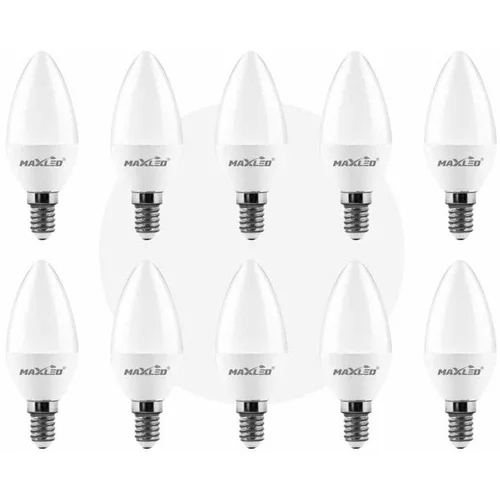 MAX-LED 10x led žarnica - sijalka e14 5w (40w) 420 lm nevtralno bela 4500k