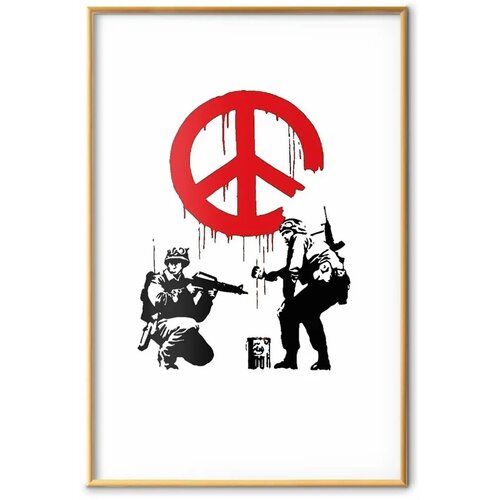  Plakat - CND Soldiers 29.7x42 Zlatni okvir s margom Slike