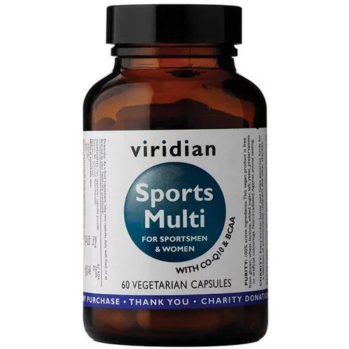 Viridian Nutrition Športni multivitamini in minerali, za športnike (60 kapsul)
