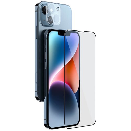 Nillkin Folija za za&amp;scaron;titu ekrana GLASS 2u1 HD za iPhone 14 Plus (6.7) crna Slike