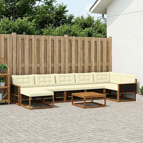  Set vanjskih sofa 8 kom. Prirodna i krem Poliester Cene