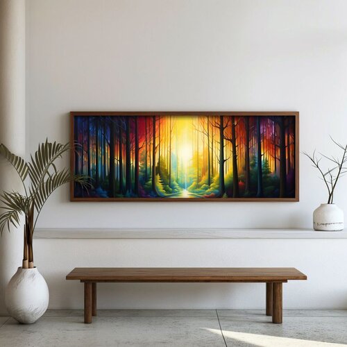 WALLXPERT FAH108-150 Multicolor Decorative Framed MDF Painting Cene