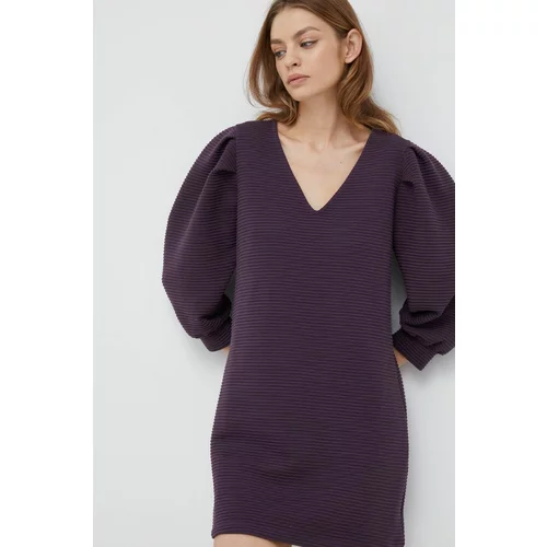Sisley Obleka vijolična barva,