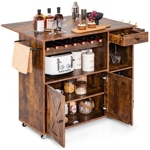  Kuhinjski kutak, poslužni kolica, rustikalno smeđa Slike