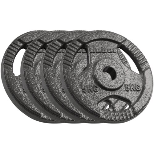 Rebel Active set utega od lijevanog željeza 4x5 kg, rupa 31 mm, ploča s ručkama Cene