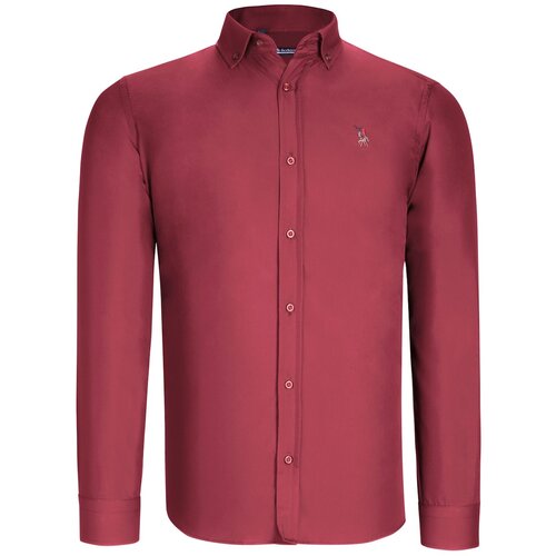 Dewberry G725 MEN&amp;#039;S SHIRT-STRAIGHT BURGUNDY Slike