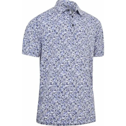 Callaway Mens Filter Floral Print Polo Caviar XL