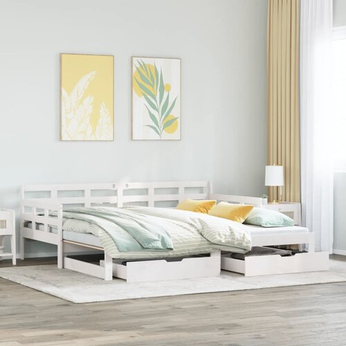 vidaXL Dnevni krevet na razvlačenje s ladicama bez madraca 80x200 cm Cijene