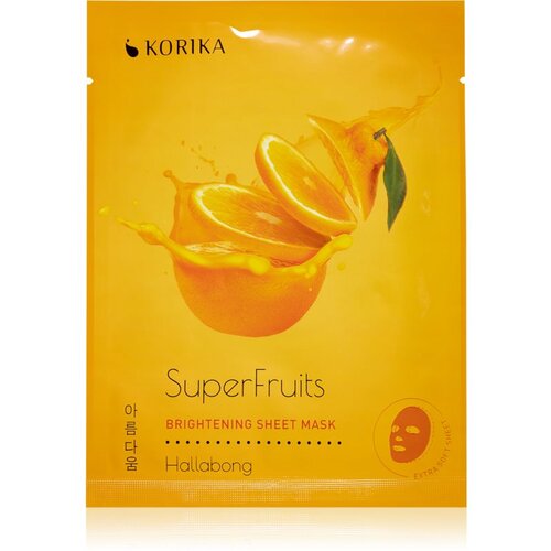 KORIKA SuperFruits Hallabong - Brightening Sheet Mask revitalizacijska tekstilna maska Hallabong 25 g Slike
