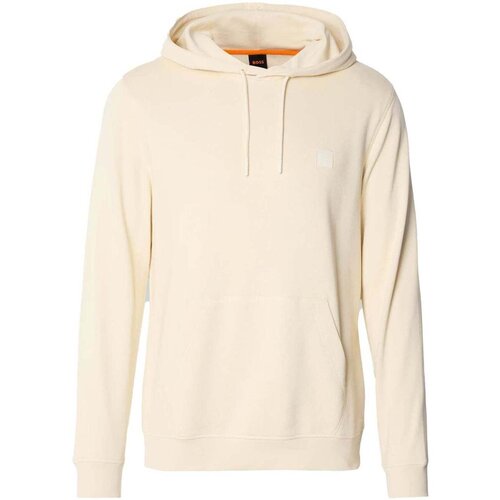 Boss Wetalk Logo Patch Hoodie Open Yellow žuta Slike