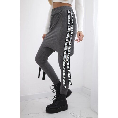 Kesi Pants/suit with graphite selfie lettering Cijene
