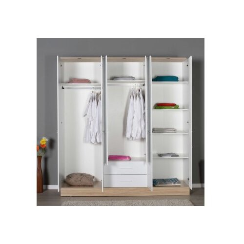 Hanah home Podloga za ormar 6, 224x206x52 cm, Bijela Slike