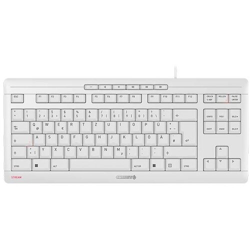 Cherry STREAM TKL keyboard Universal USB QWERTZ German White (JK-8600DE-0) Cene