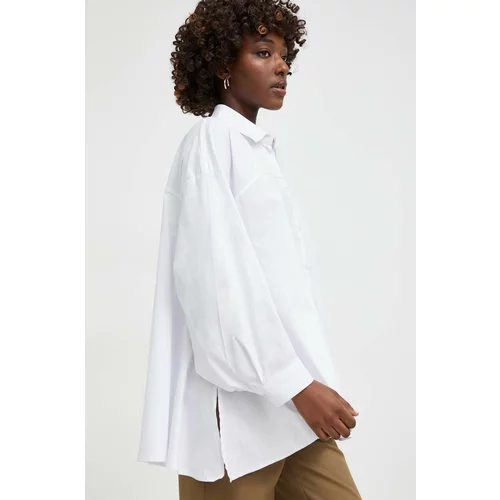 Answear Lab Bombažna srajca ženska, bela barva