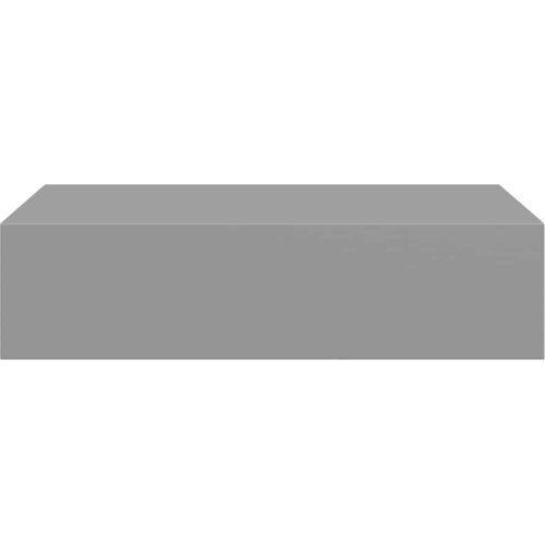  Zidne police s ladicom 2 kom sive 40 x 23,5 x 10 cm MDF Slike