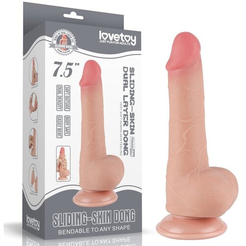  7.5 inch sliding skin dual layer dong flesh ii  Lvtoy00719 Cene