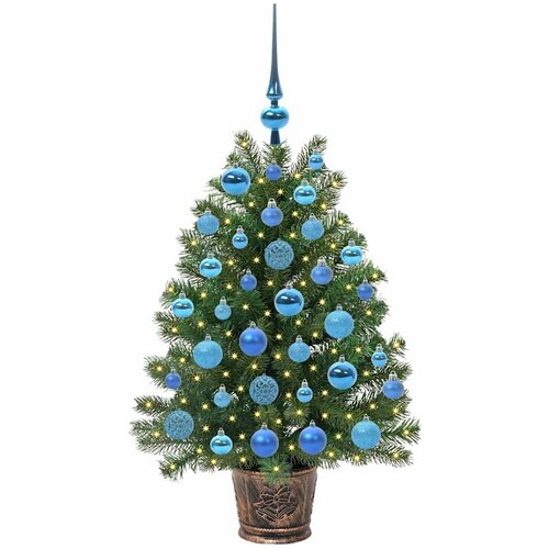  Umjetno božićno drvce s 150 LED svjetlima Zelena 95 cm PE i PVC Slike