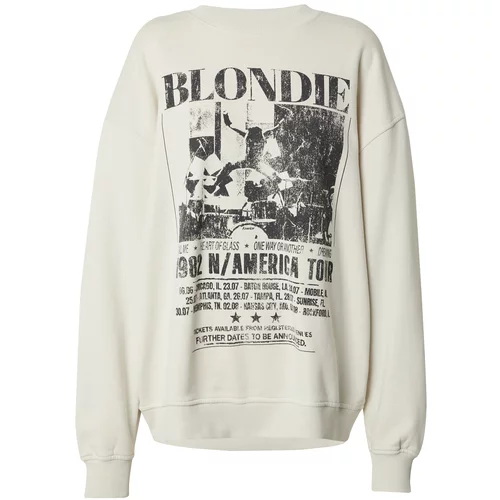 Top Shop Majica 'Graphic License Blondie' ecru / antracit / črna