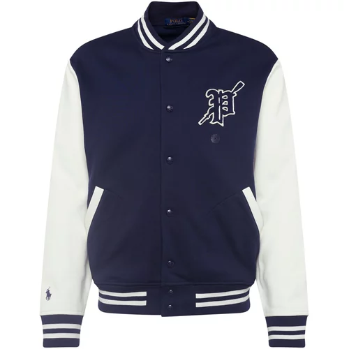 Polo Ralph Lauren Prijelazna jakna mornarsko plava / prljavo bijela