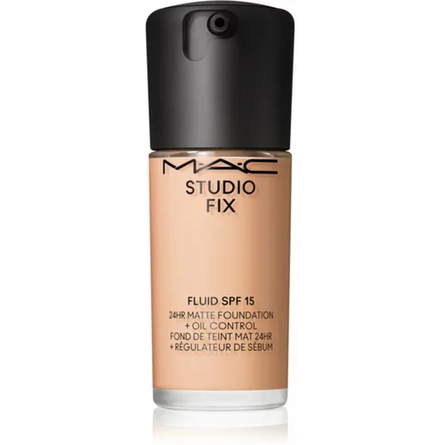 MAC Cosmetics Studio Fix Fluid SPF 15 24HR Matte Foundation + Oil Control matirajoči tekoči puder SPF 15 odtenek N4.75 30 ml