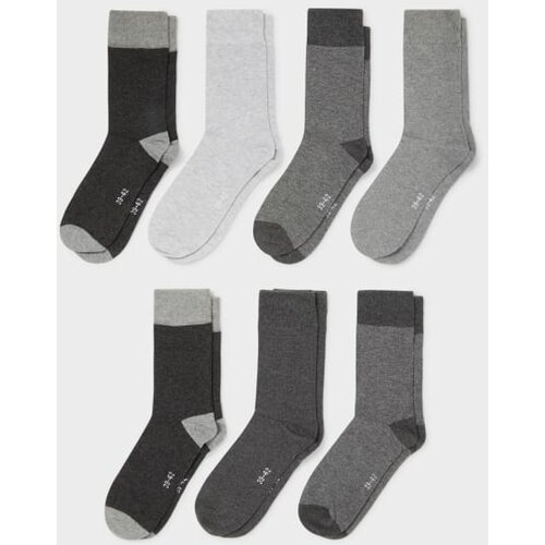 CA muške čarape, seto od 7, sive Slike