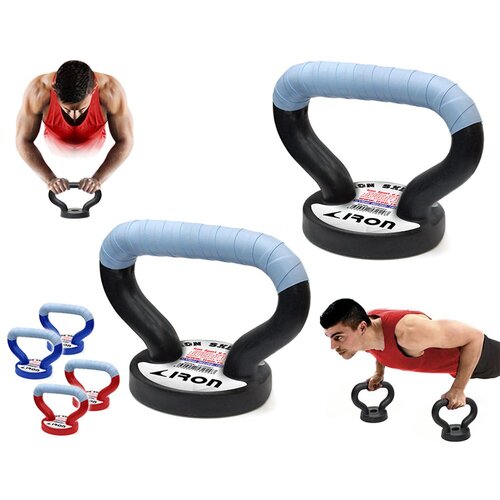 IRON SPORT Sklekeri Ergonomik - Skleker ručke sa grip trakama Slike