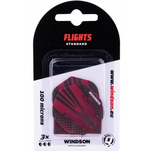 Windson F1 RACE Set s tri pera za strelice, crvena, veličina