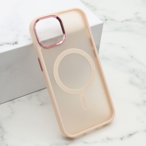 Futrola silky magsafe za iphone 15/ roze Slike