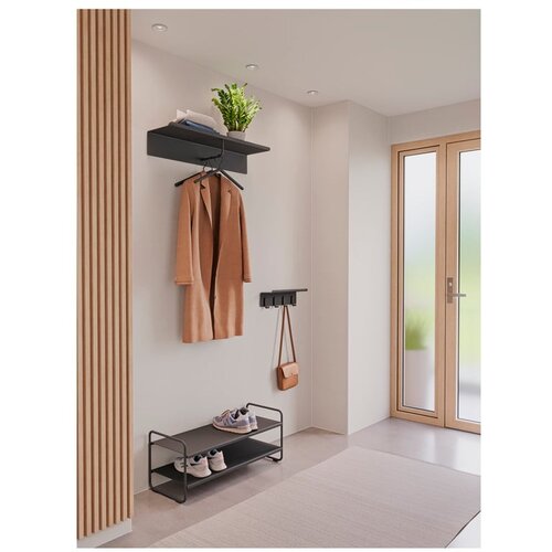 Zone Črno jekleno stojalo za čevlje 33x33x80 cm A-Shoe &amp;ndash; Slike