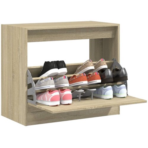  The Living Store Omarica za čevlje sonoma hrast 80x42x69 cm inženirski les - Omarica Za Čevlje, (21485740) Cene
