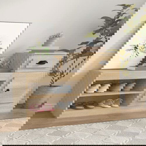 Ormarić za cipele boja hrasta 100x42x60 cm konstruirano drvo Slike