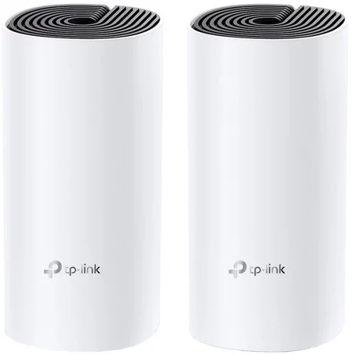 Tp-link Deco M4 (2-pack) AC1200 Whole-Home Mesh Wi-Fi System,Qualcomm CPU,867Mbps at 5GHz+300Mbps at 2.4GHz,2 Gigabit Ports, 2 i