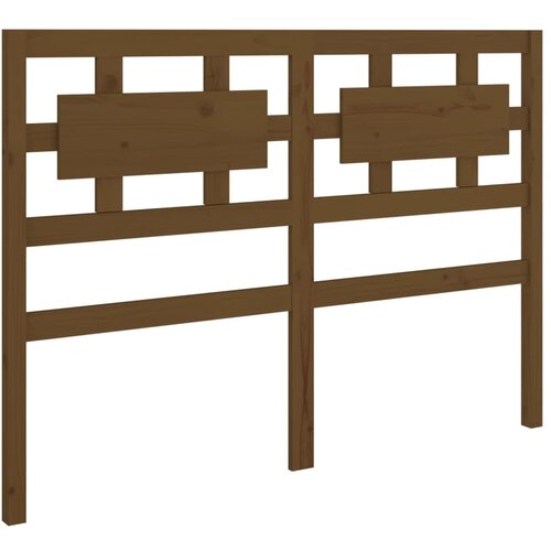 Maison Chic posteljno vzglavje - vzglavna omarica - nočna omarica medeno rjavo 125,5x4x100 cm trdna borovina, (21707207) Cene
