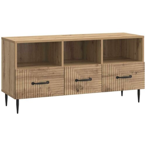 TV ormar Hrast artisan 102 x 34 5 x 50 cm Konstruirano drvo - Hrast artisan Cene