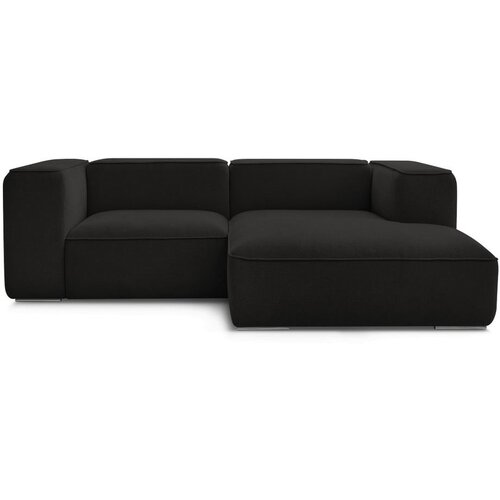 Bobochic Paris Crna kutna garnitura od boucl&amp;eacute; tkanine (s desnim kutom) Zephyr &amp;ndash; Slike