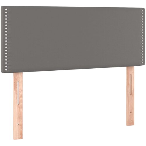 Maison Chic posteljno vzglavje - vzglavna omarica - nočna omarica sivo 90x5x78/88 cm umetno usnje, (21706963) Slike
