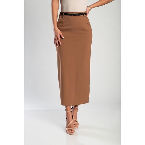 Fenzy Elegantna Midi Suknja, Boje Deve Slike