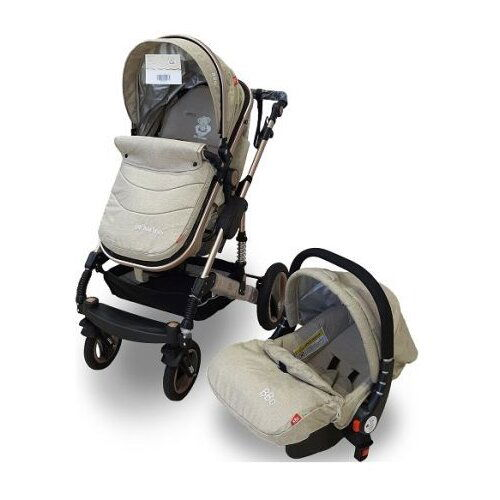 Bbo kolica za bebe GS-T106 matrix set - bež Slike