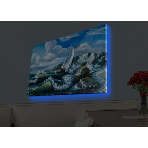 Wallity Slika sa LED osvetljenjem 4570HDACT-054, 45x70 cm Cene
