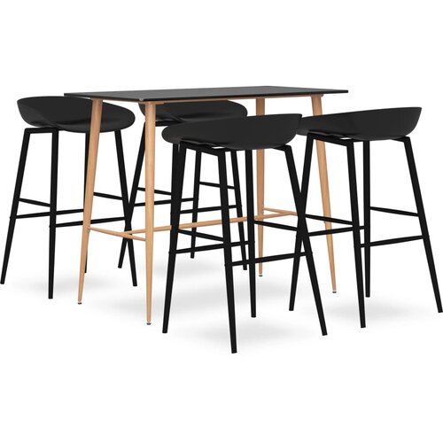 VidaXL 5-dijelni barski set crni Slike
