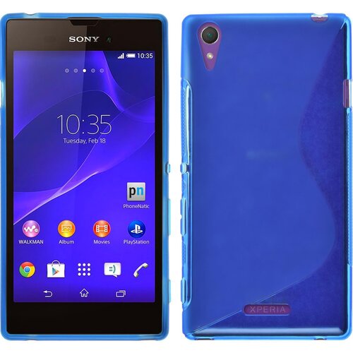  Gumijasti / gel etui S-Line za Sony Xperia T3 - modri Slike