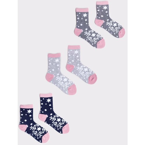 Yoclub Kids's Christmas Socks 3-Pack SKA-X044G-AA00 Cene