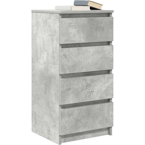  Komoda siva boja betona 37,5x35x76 cm od konstruiranog drva Slike