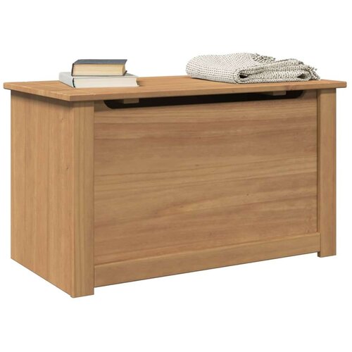 vidaXL Skrinja s pokrovom Panama 79x42x46 cm trdna borovina Cene